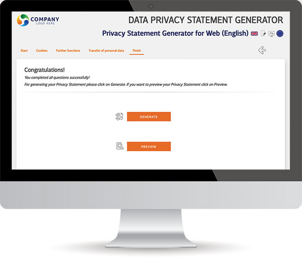 Data Privacy Statement Widget